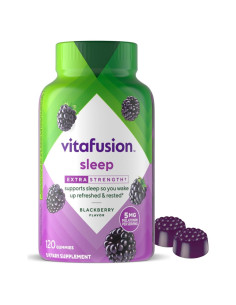 Vitafusion Melatonina Extra Fuerte 5mg Mora 120 Gomitas