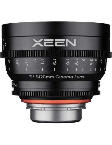 Lente de Cine Rokinon Xeen 20mm T1.9 PL - Aluminio Duradero