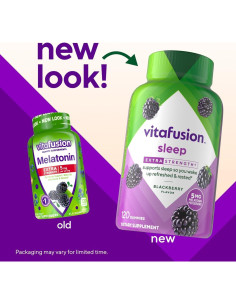 Vitafusion Melatonina Extra Fuerte Mora 5mg 120 Gomitas 2