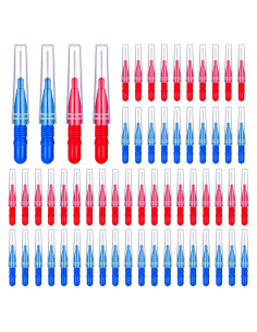 Cepillos Interdentales Desechables GOUWEIBA 100 Piezas Azul y Rojo