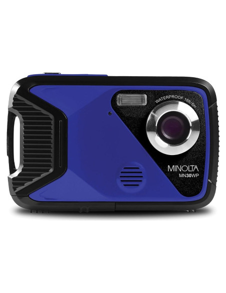 Cámara Digital Impermeable Minolta MN30WP 21MP 1080p HD Azul Cámara Digital Impermeable Minolta MN30WP 21MP 1080p HD Azul