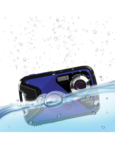Cámara Digital Impermeable Minolta MN30WP 21MP 1080p HD Azul