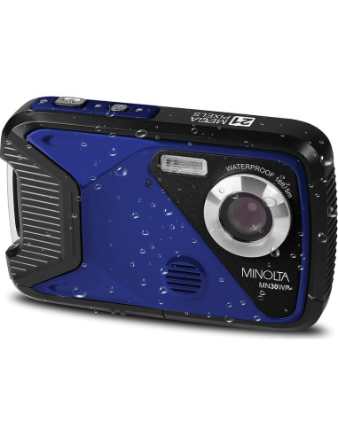 Cámara Digital Impermeable Minolta MN30WP 21MP 1080p HD Azul