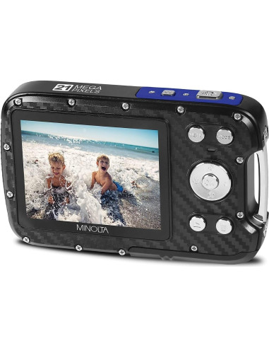 Cámara Digital Impermeable Minolta MN30WP 21MP 1080p HD Azul