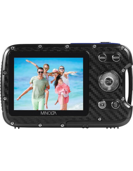 Cámara Digital Impermeable Minolta MN30WP 21MP 1080p HD Azul Cámara Digital Impermeable Minolta MN30WP 21MP 1080p HD Azul