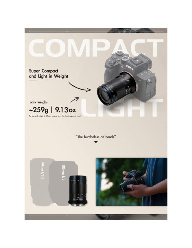 Lente Macro 85mm f/5.6 2X Laowa para Cámara Nikon Z