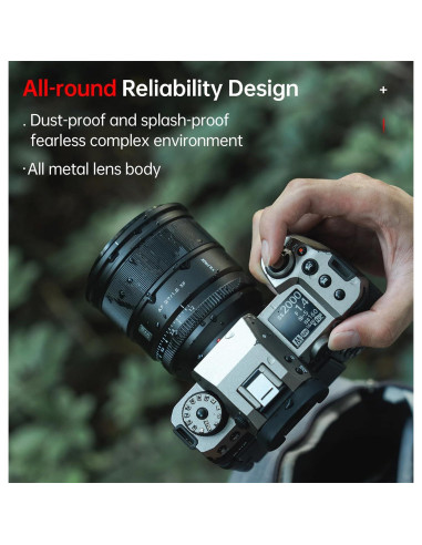 Lente VILTROX AF 27mm f/1.2 para Fujifilm X-Mount, Metal