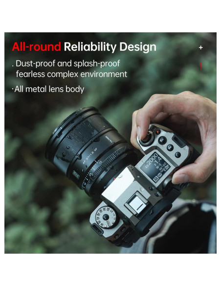 Lente VILTROX AF 27mm f/1.2 para Fujifilm X-Mount, Metal