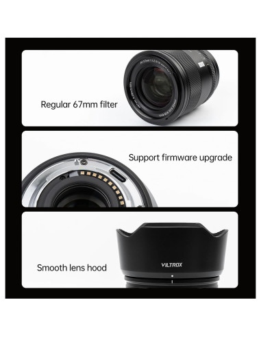 Lente VILTROX AF 27mm f/1.2 para Fujifilm X-Mount, Metal
