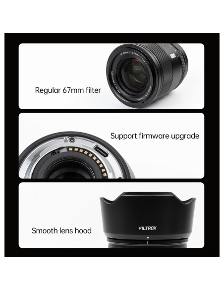 Lente VILTROX AF 27mm f/1.2 para Fujifilm X-Mount, Metal