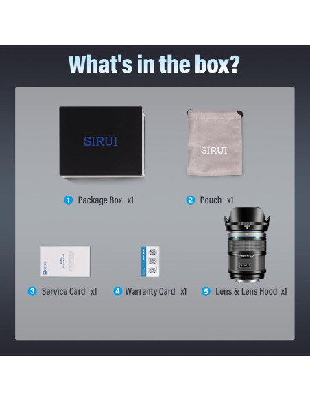 Lente Gran Angular Autofocus SIRUI 16mm F1.2 para APS-C Lente Gran Angular Autofocus SIRUI 16mm F1.2 para APS-C