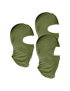 3 Balaclavas Verde Militar Unisex para Ciclismo y Motocicleta