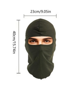 3 Balaclavas Verde Militar Unisex para Ciclismo y Motocicleta 2