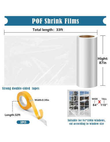 Kit de Aislamiento de Ventanas Phoncoo 220x1000 cm con Cinta