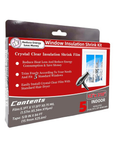 Kit de Aislamiento de Ventanas FonsBleaudy 5 Ventanas 158x533 cm