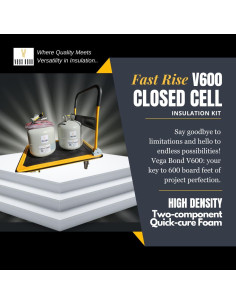 Kit de Aislamiento de Espuma Vega Bond V600 600BF Blanco 2