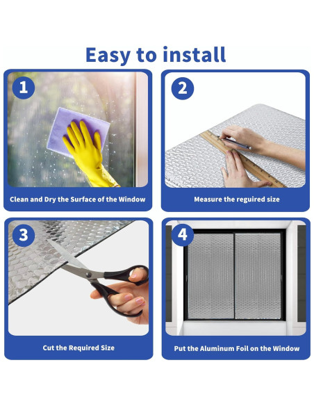 Aislamiento Reflectante Toldear 60cm x 3.05m para Ventanas