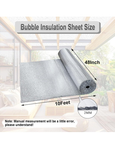 Rollo de Aislamiento Reflectante Losrik 1.22m x 3.05m Plata