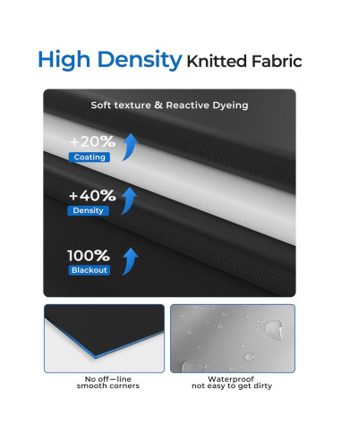 Cortina Opaca Portátil Sumobaby 61x91cm, Sin Taladro, Negra