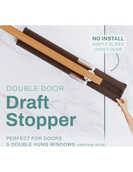 Tapón Aislante para Puertas Intuición del Hogar 91 cm Marrón