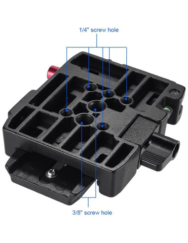 Placa de liberación rápida Andoer para trípode Manfrotto 501