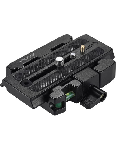 Placa de liberación rápida Andoer para trípode Manfrotto 501