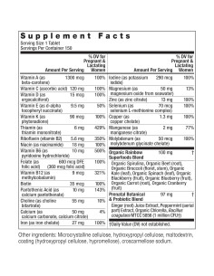 Multivitamina Prenatal Rainbow Light 150 Tabletas Veganas 2