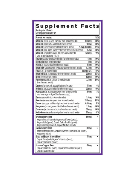 Multivitamínico Avanzado para Mujeres 40+ New Chapter 90 tabletas