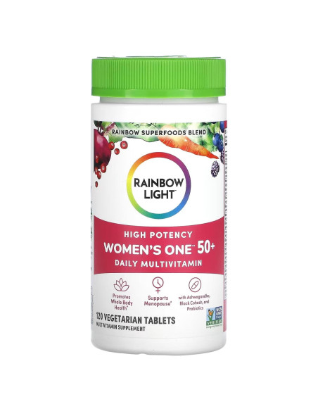 Multivitamina para Mujeres Rainbow Light 50+ 120 Contenedores Multivitamina para Mujeres Rainbow Light 50+ 120 Contenedores