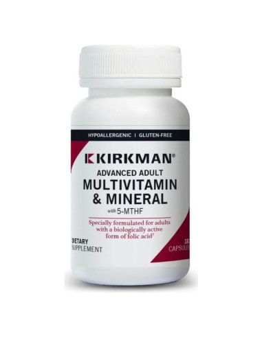 Kirkman Multivitamínico Avanzado 180 Cápsulas - Suplemento Hipoalergénico