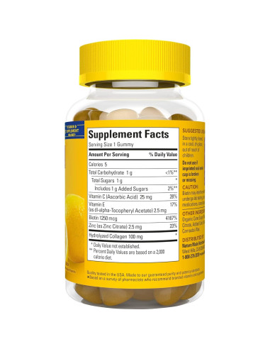 Gomitas de Colágeno Nature Made con Vitamina C y Zinc, 60 Unidades