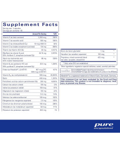 Suplemento Multivitamínico Hipoalergénico Pure Encapsulations 180 Cápsulas 2