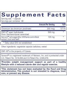 Suplemento Saciedad Pure Encapsulations | 60 Cápsulas 2