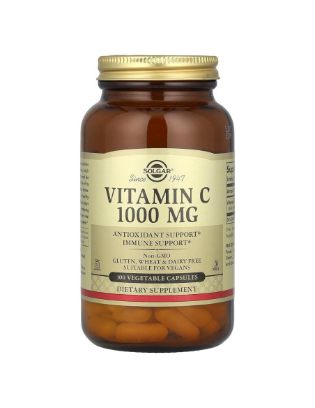 Vitamina C Solgar 1000 mg 100 Cápsulas Vegetales