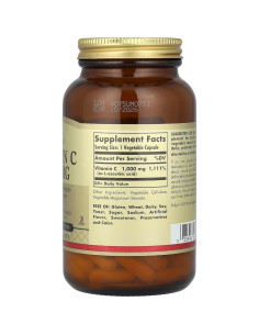 Vitamina C Solgar 1000 mg 100 Cápsulas Vegetales 2