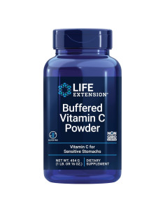Polvo de Vitamina C Amortiguada Life Extension 454g - Sin Gluten