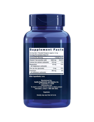 Polvo de Vitamina C Amortiguada Life Extension 454g - Sin Gluten