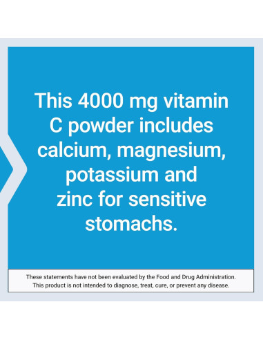 Polvo de Vitamina C Amortiguada Life Extension 454g - Sin Gluten