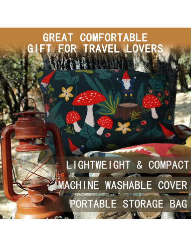 Almohada de Camping Xmzsdz Espuma Viscoelástica 35x45cm