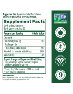 Gominolas de Vitamina C MegaFood C Defensa - 70 Unidades 2