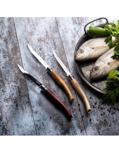 Cuchillo de Filete Plegable Opinel Effilé No. 12 Madera de Haya