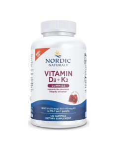 Gomitas de Vitamina D3 + K2 Nordic Naturals 120 Unidades