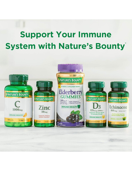 Suplemento de Vitamina D3 Nature's Bounty 1000 UI 350 Cápsulas