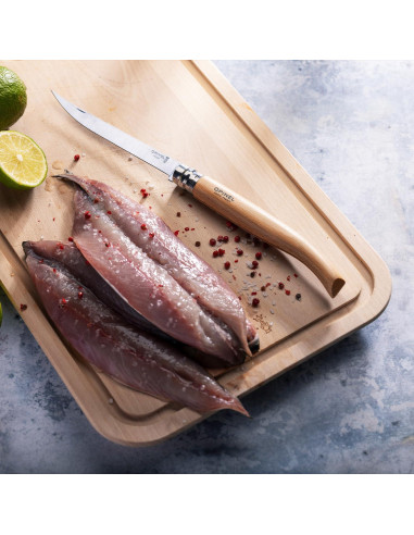 Cuchillo de Filete Plegable Opinel Effilé No. 12 Madera de Haya