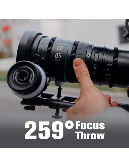 Lente de Zoom Cine SIRUI Jupiter 28-85mm T3.2 Montura EF Lente de Zoom Cine SIRUI Jupiter 28-85mm T3.2 Montura EF