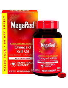 Suplemento Aceite de Krill MegaRed 500mg Omega-3 80 Cápsulas 2
