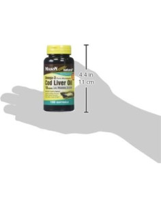 Aceite de Hígado de Bacalao Mason Vitamins 10 Minims 100 Cápsulas 2