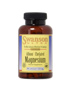 Albion Magnesio Quelado Swanson 133 mg 90 Cápsulas
