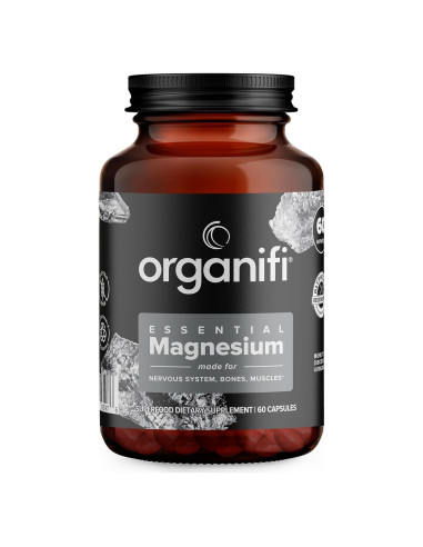 Suplemento de Magnesio Glicinato Organifi 150mg 60 Cápsulas Veganas