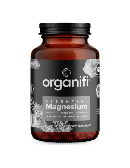 Suplemento de Magnesio Glicinato Organifi 150mg 60 Cápsulas Veganas